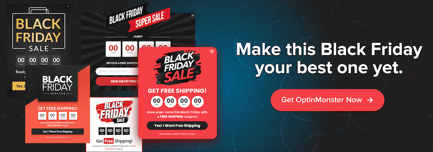 optinmonster black friday sale page