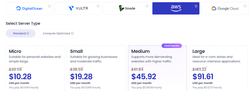 cloudways aws plans black friday pricing