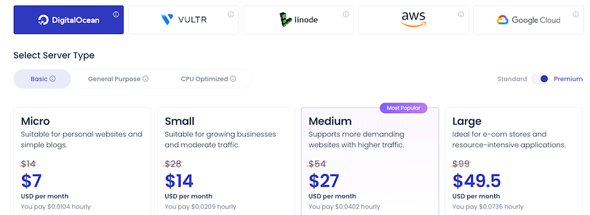 cloudways digitalocean plans black friday pricing
