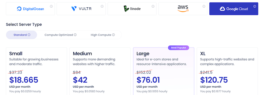 cloudways google cloud plans black friday pricing