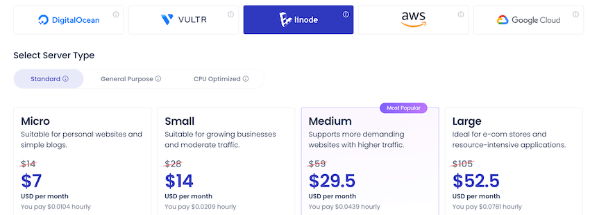 cloudways linode plans black friday pricing