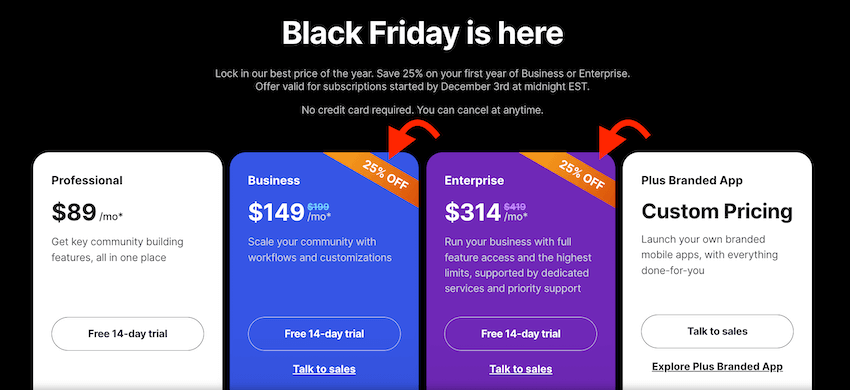 circle so black friday pricing