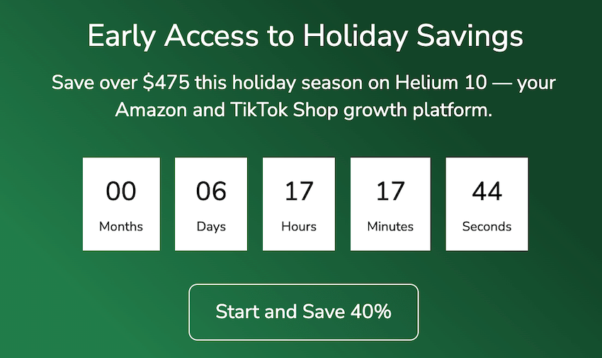 helium 10 black friday deal