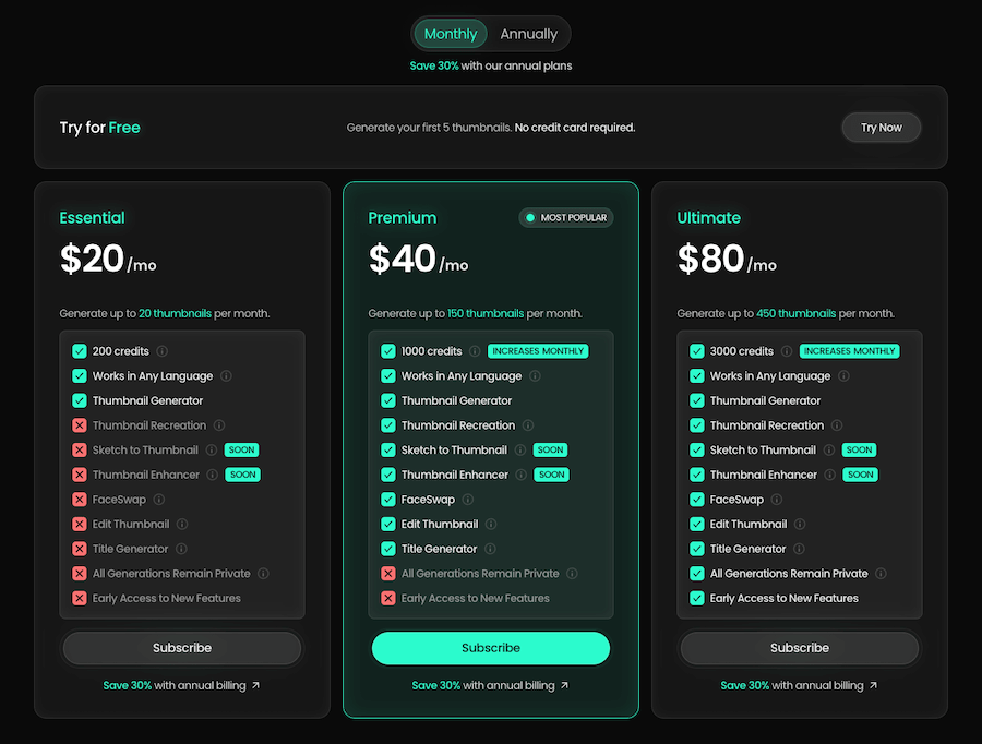 pikzels ai pricing plans