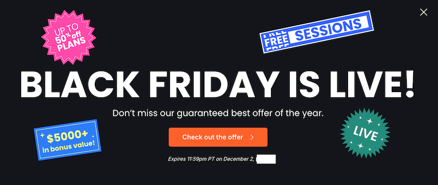 thinkific black friday sale