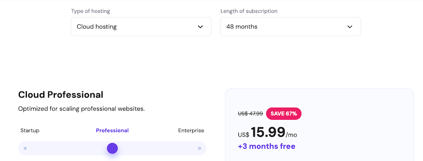 hostinger cloud hosting black friday pricing 2nd plan