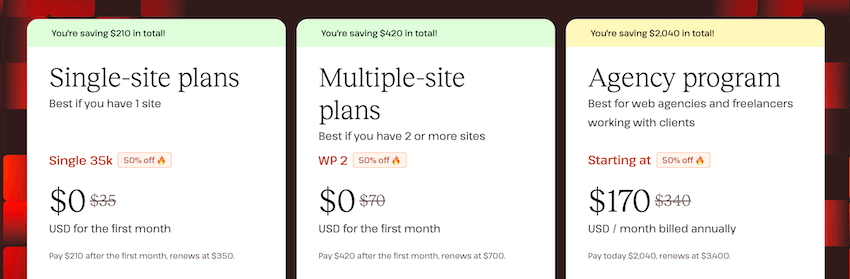 kinsta black friday pricing