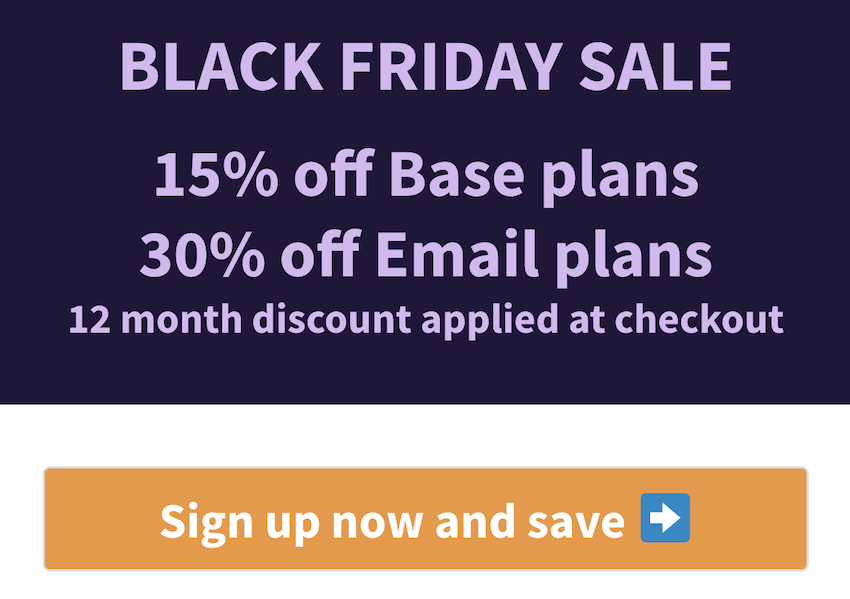 podia black friday sale page