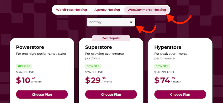 wpx black friday woocommerce 70 percent off monthly plans