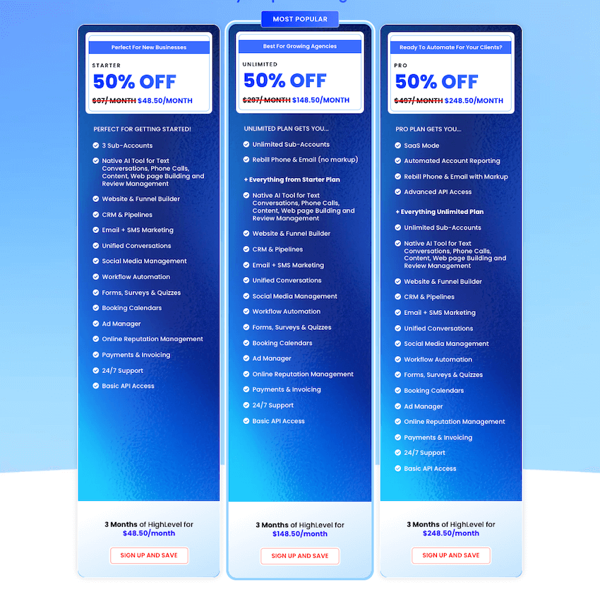 gohighlevel black friday pricing