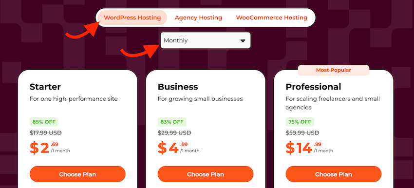 wpx black friday wordpress 85 percent off monthly plans