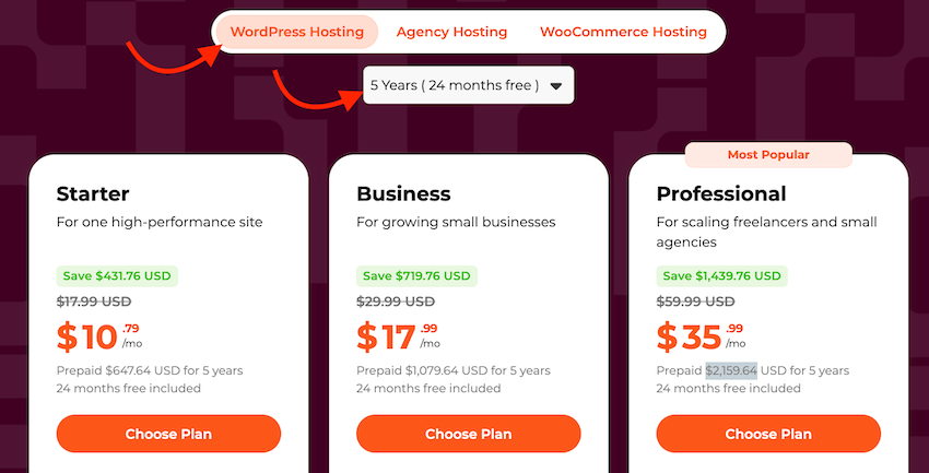wpx black friday wordpress annual plans 24 months free