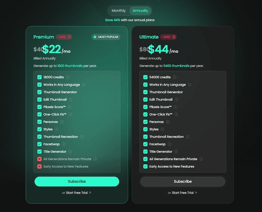 pikzels black friday pricing